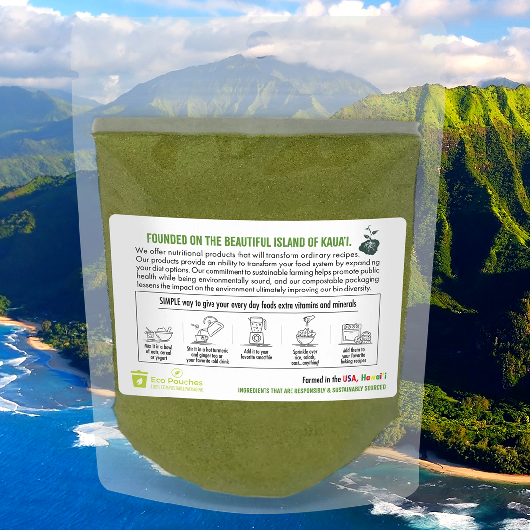 1 Pack - Kaua'i Moringa Powder 2-Week Supply - Free Shipping (1.5 oz)