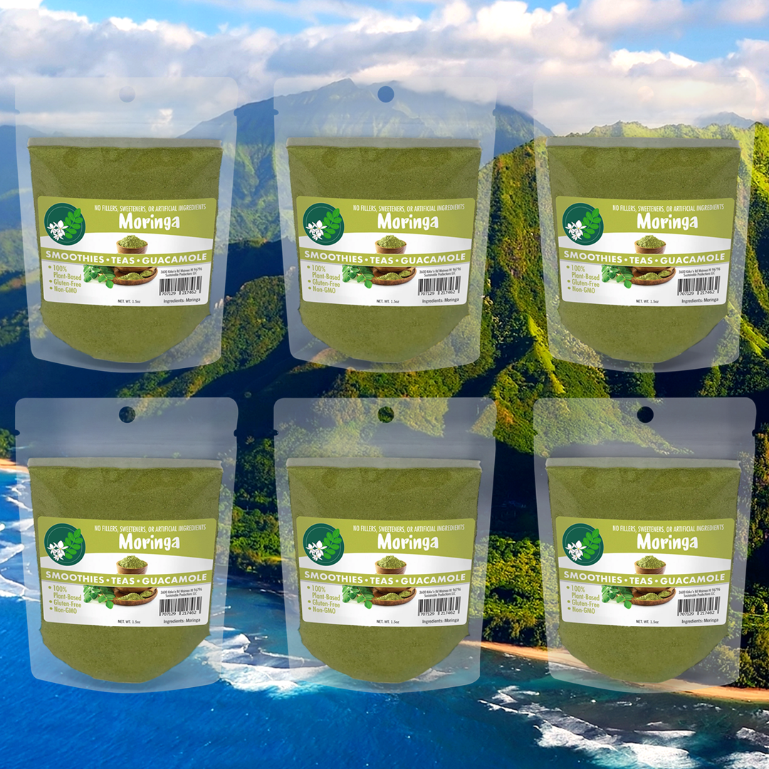 6 Pack - Kaua'i Moringa Powder 3-Month Supply (9 oz)